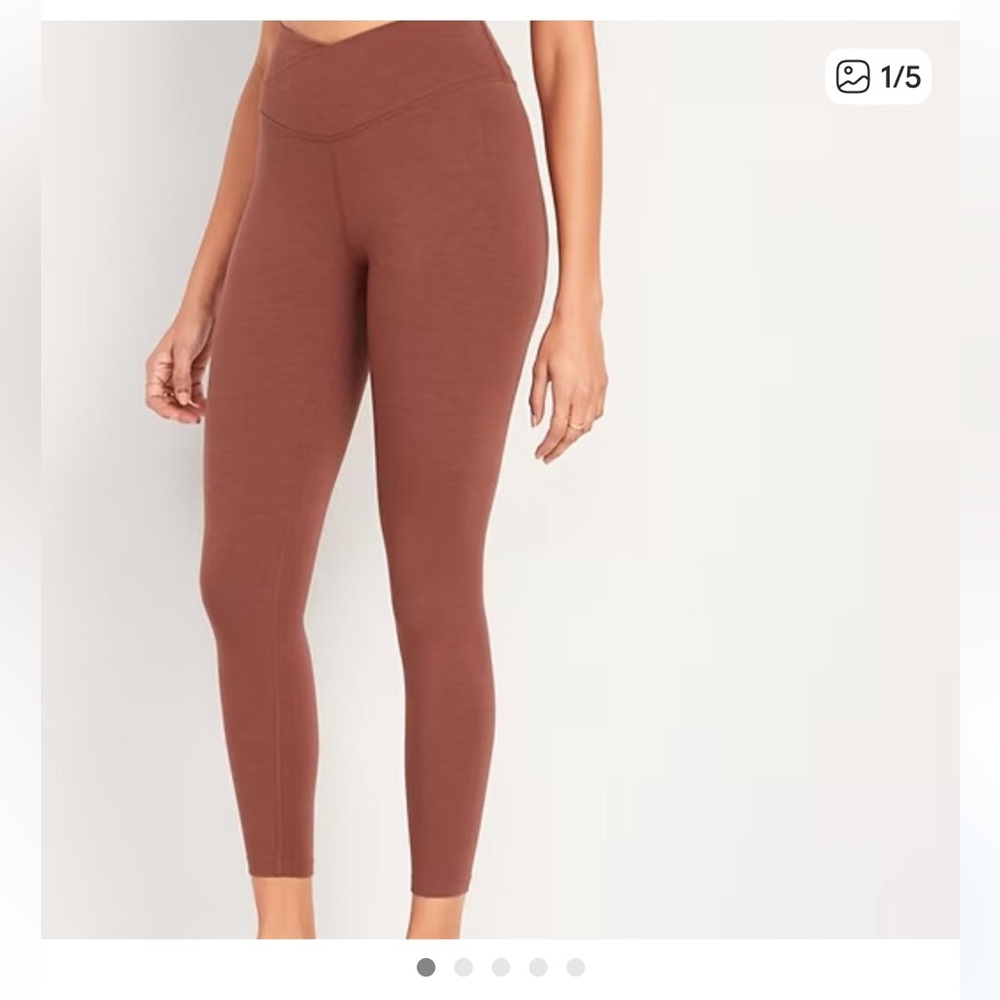 Old Navy active root beer power chill hi rise leggings